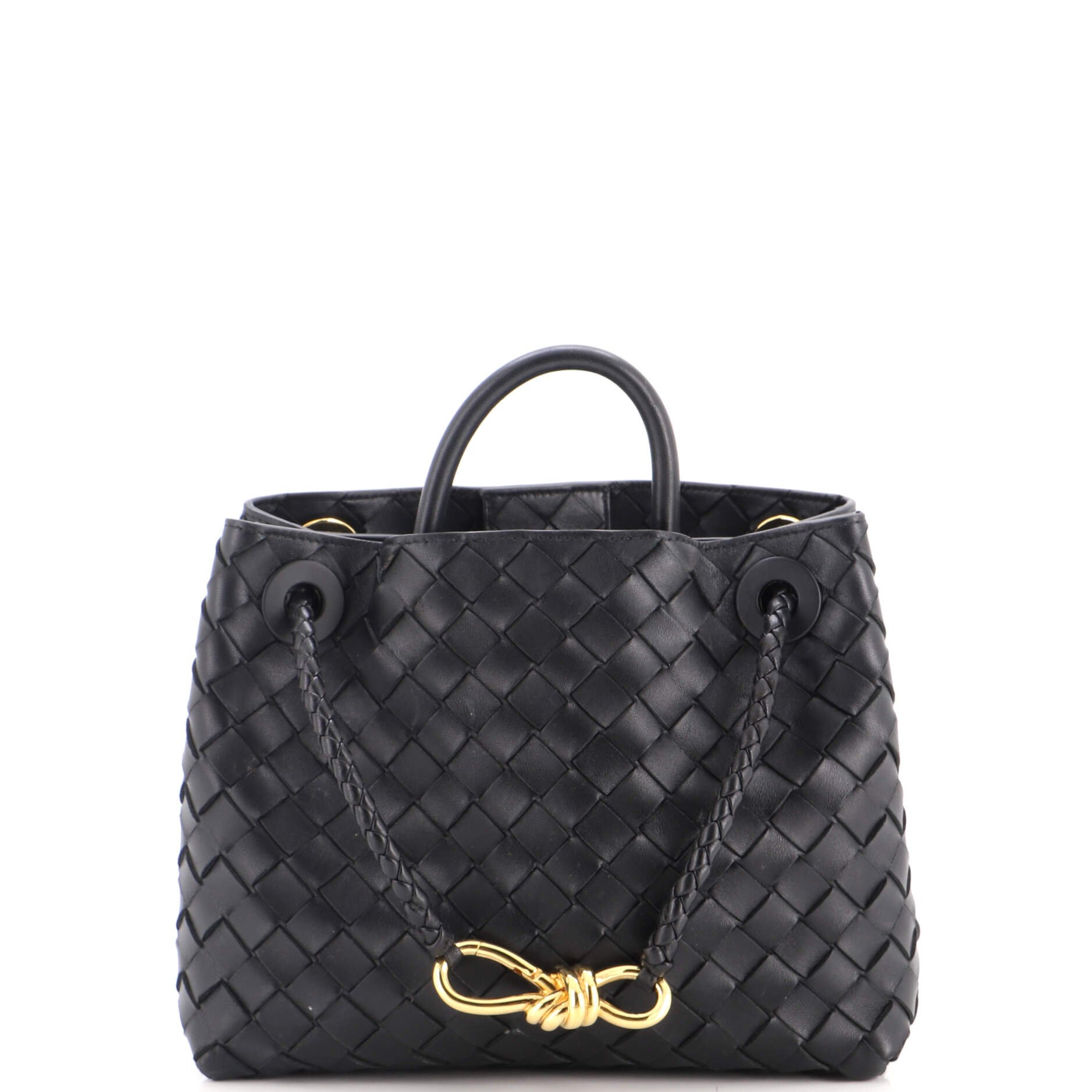 Andiamo Top Handle Bag Intrecciato Nappa Small