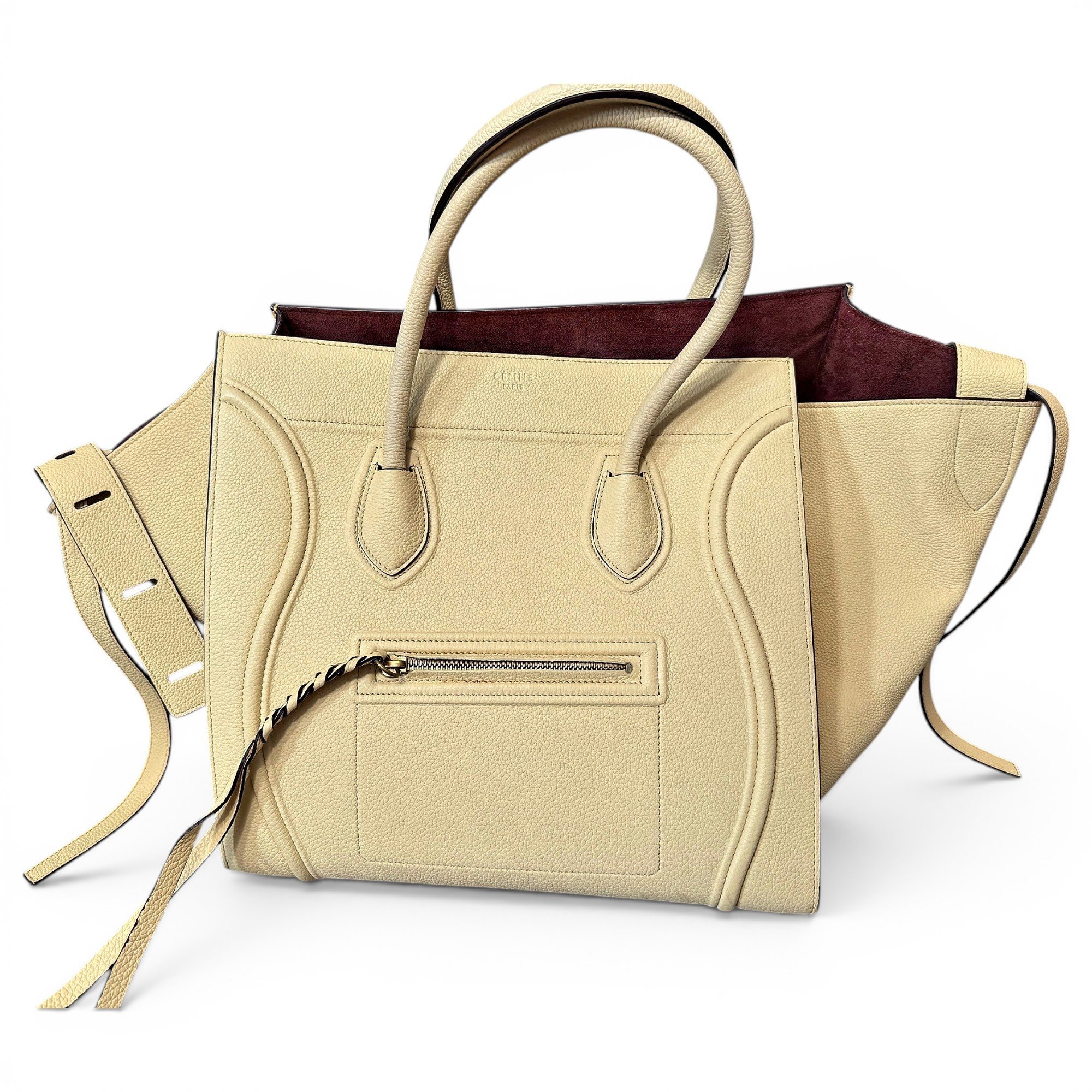 Luggage leather handbag