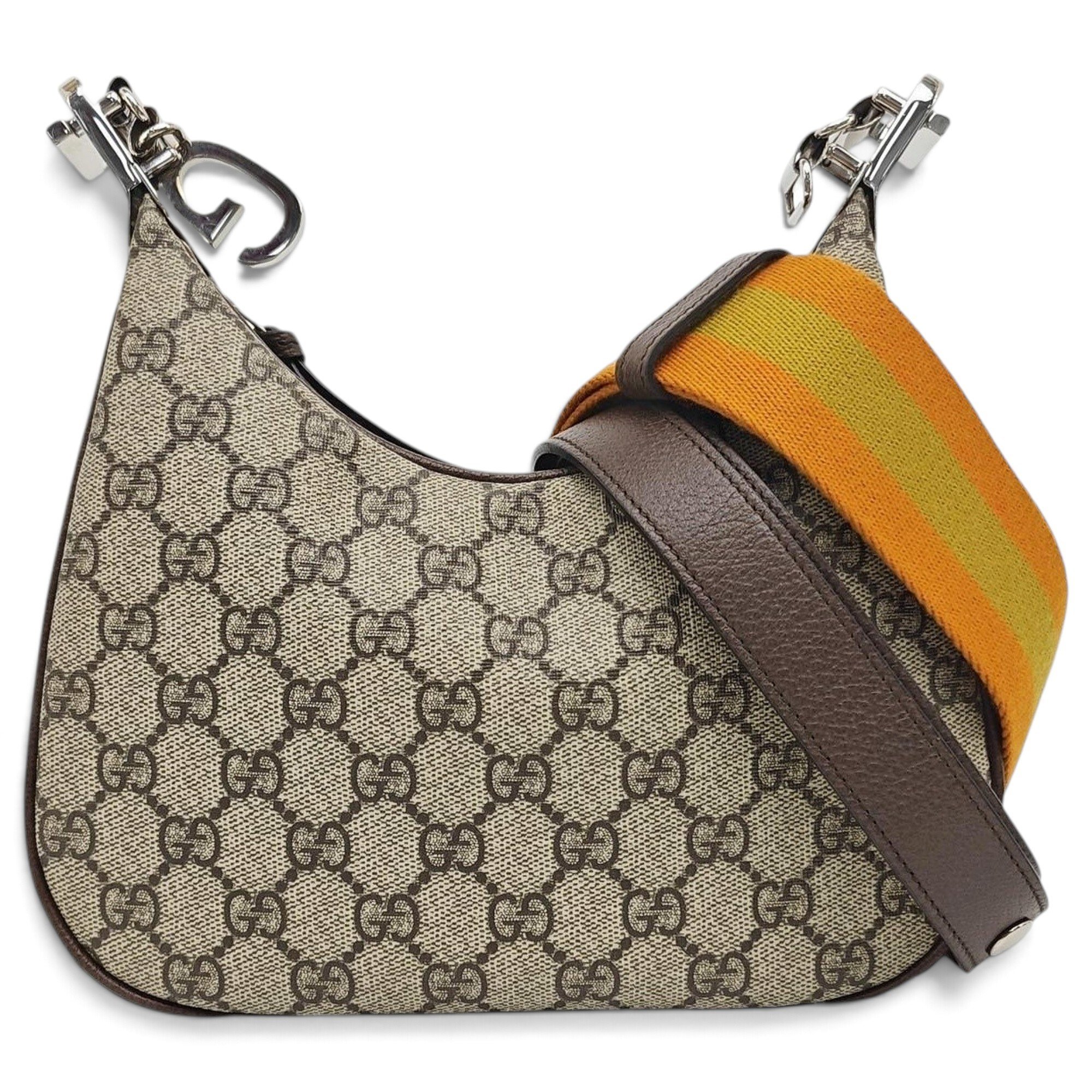 Attache leather handbag