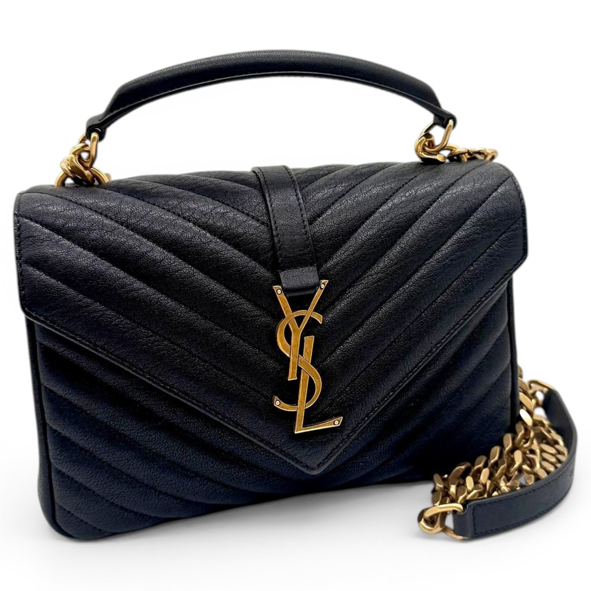 Collége monogramme leather handbag