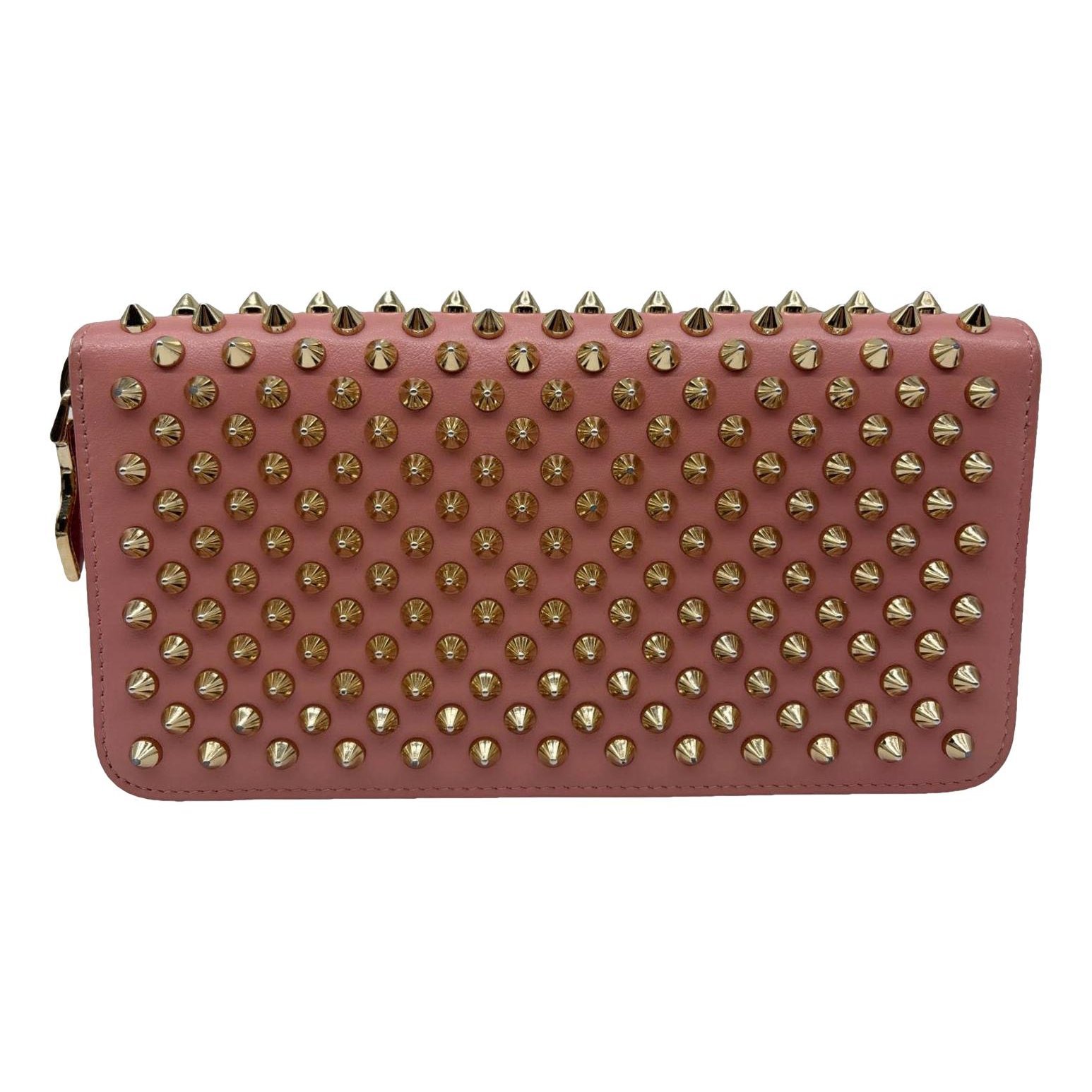 Leather clutch bag