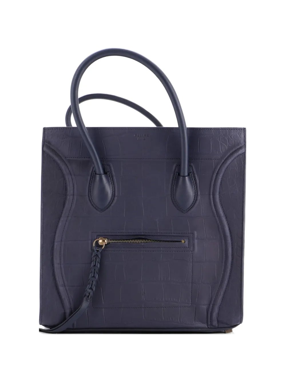 Phantom Bag Crocodile Embossed Leather Medium tote bag