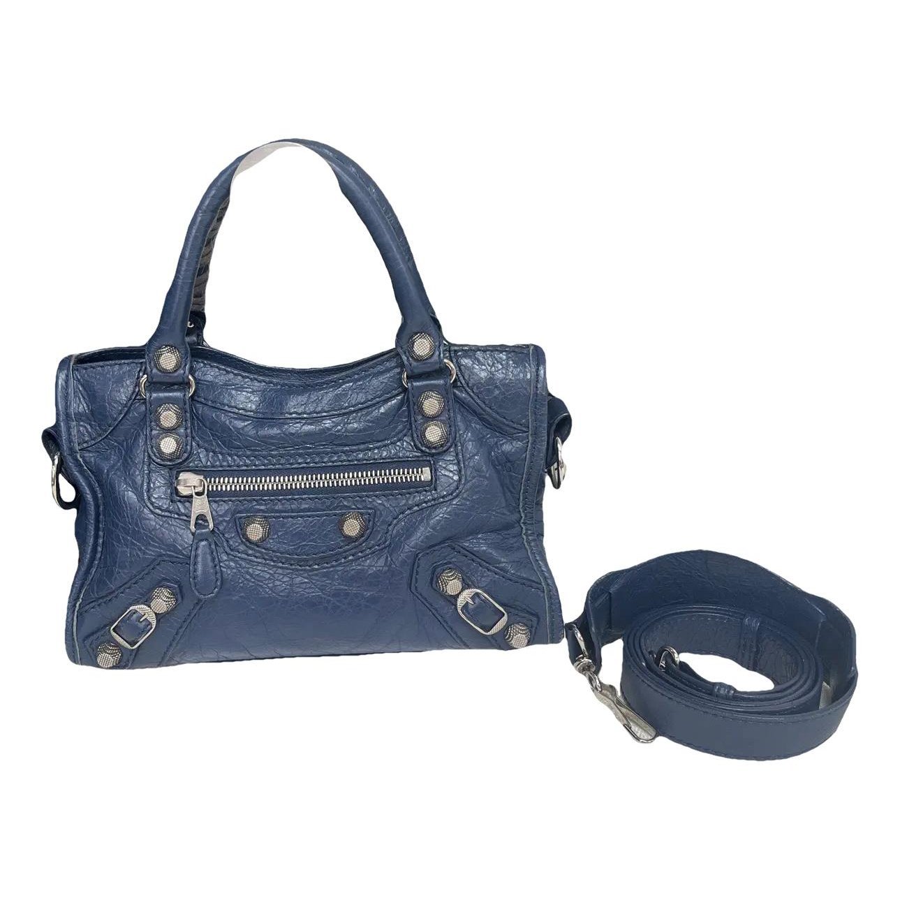 Classic Metalic leather handbag