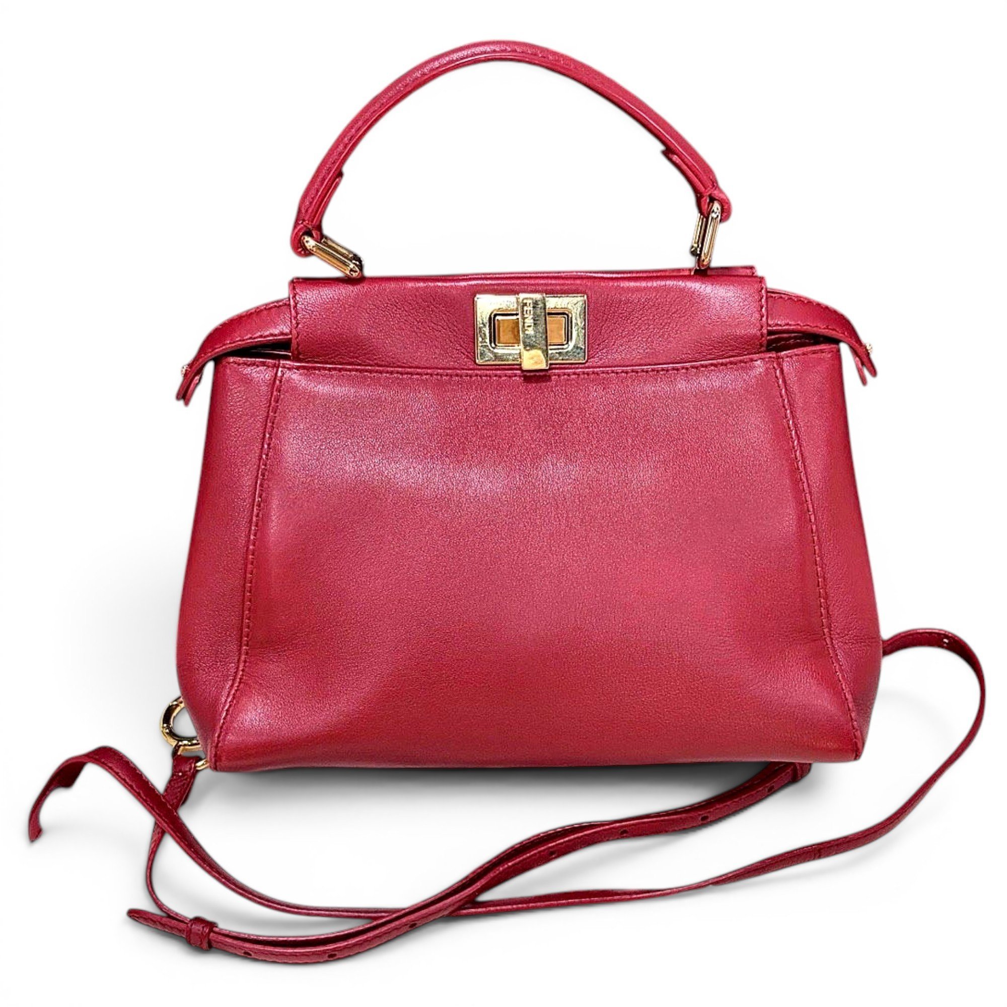 Peekaboo leather handbag