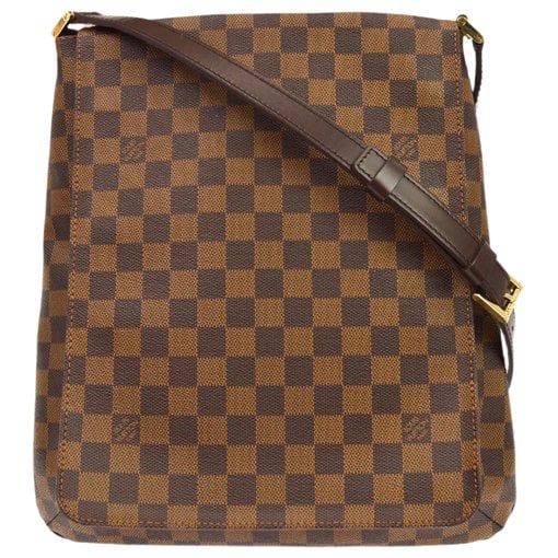 Musette cloth handbag