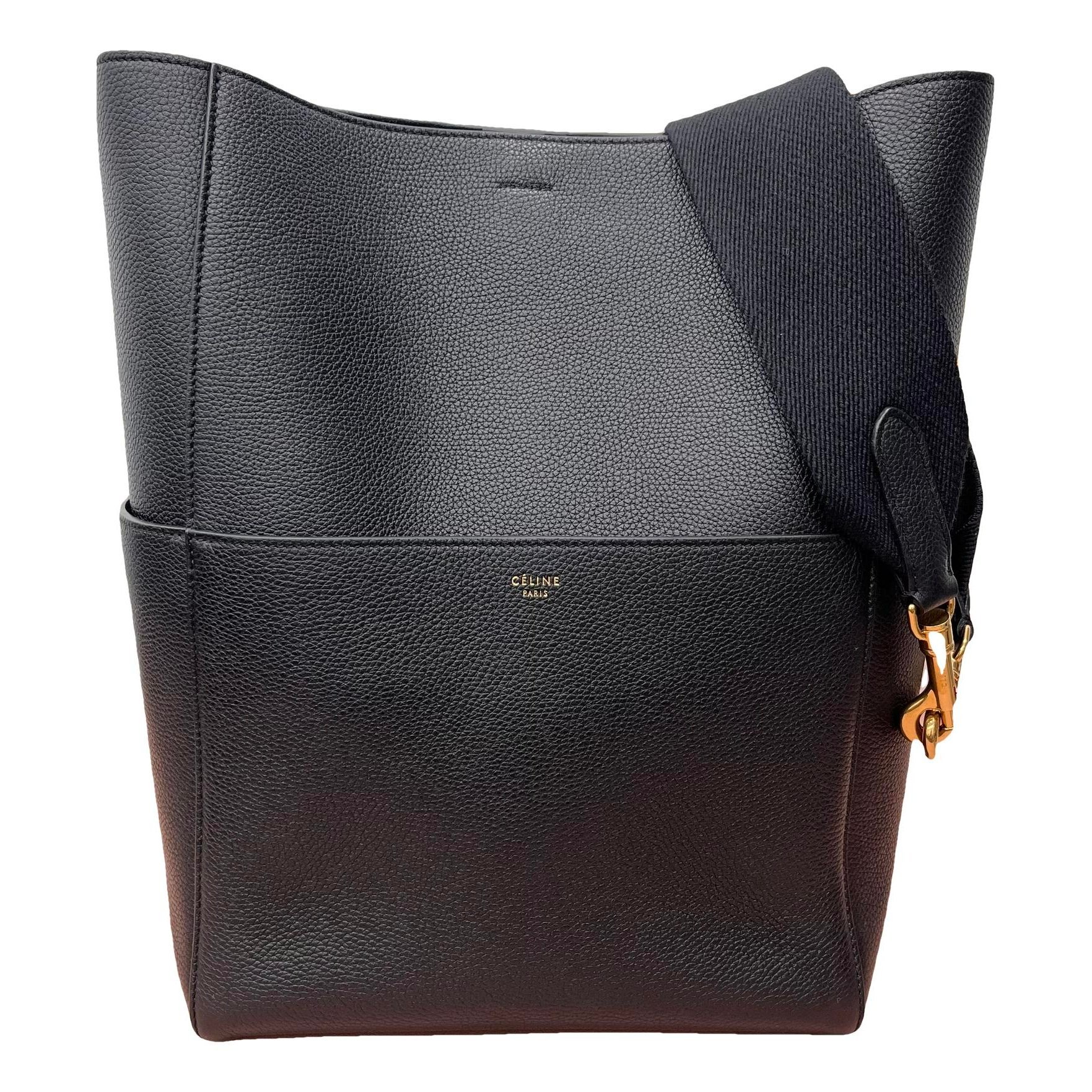 Seau Sangle leather handbag