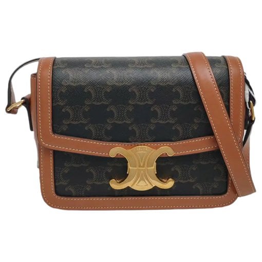 Triomphe leather handbag