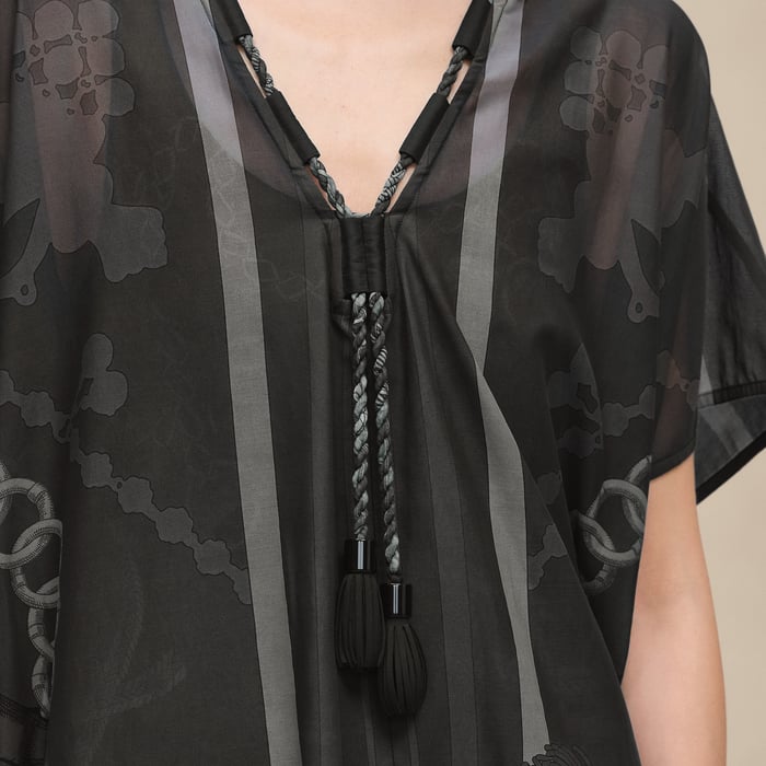 Gris Charbon "Palefroi Remix" Maxi Beach Caftan