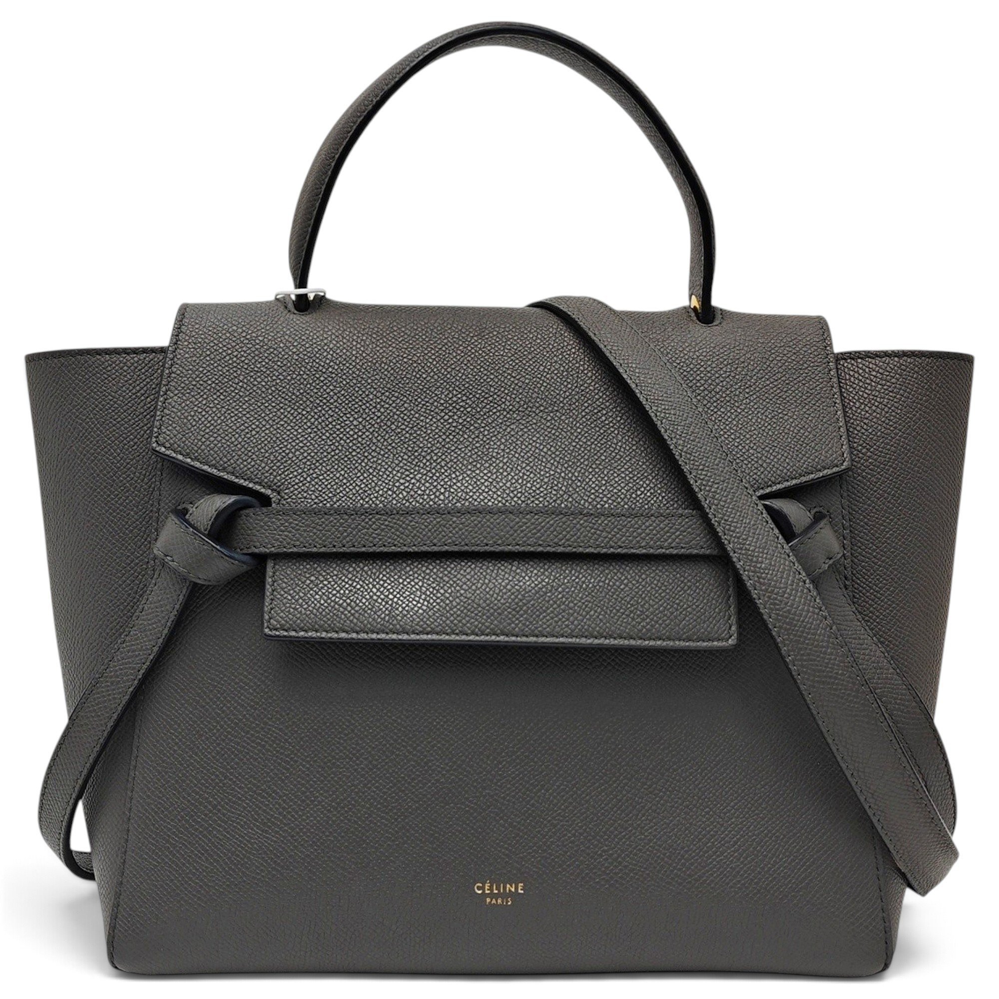 Belt leather handbag
