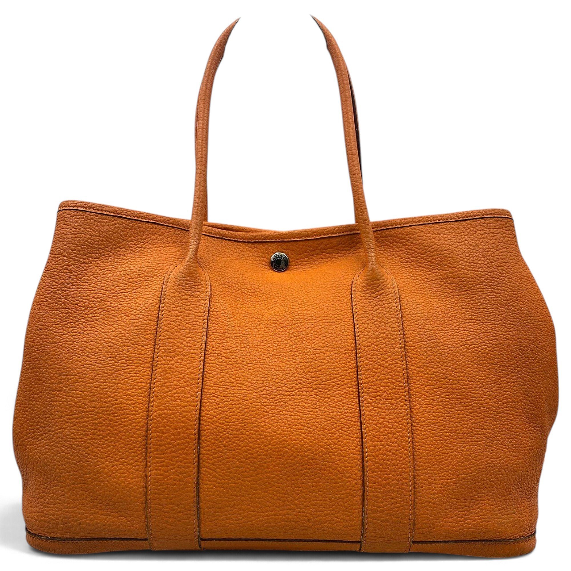 Hermes Garden Party 36 Handbag Orange 2158