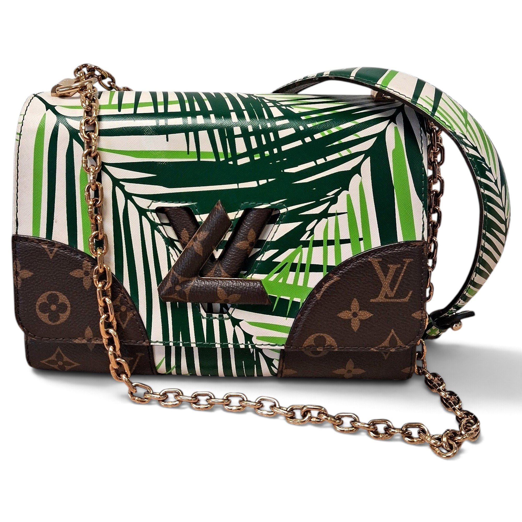 Twist leather crossbody bag