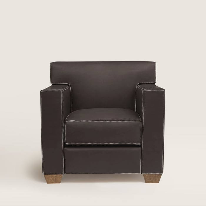 Ébène Reeditions J.-m. Frank Par Hermès Comfortable Club Armchair