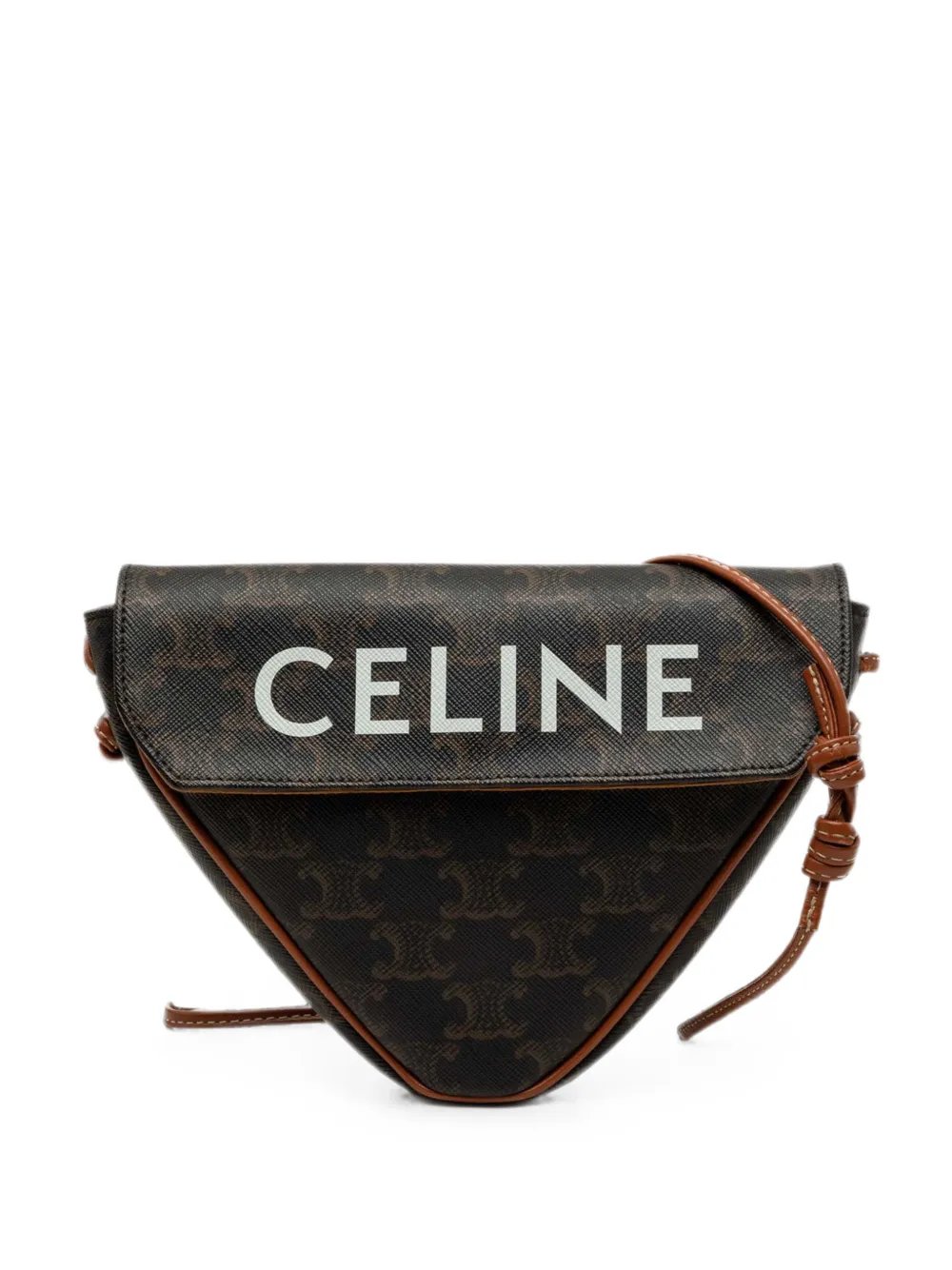 2021 Triomphe Coated Canvas Logo Triangle crossbody bag