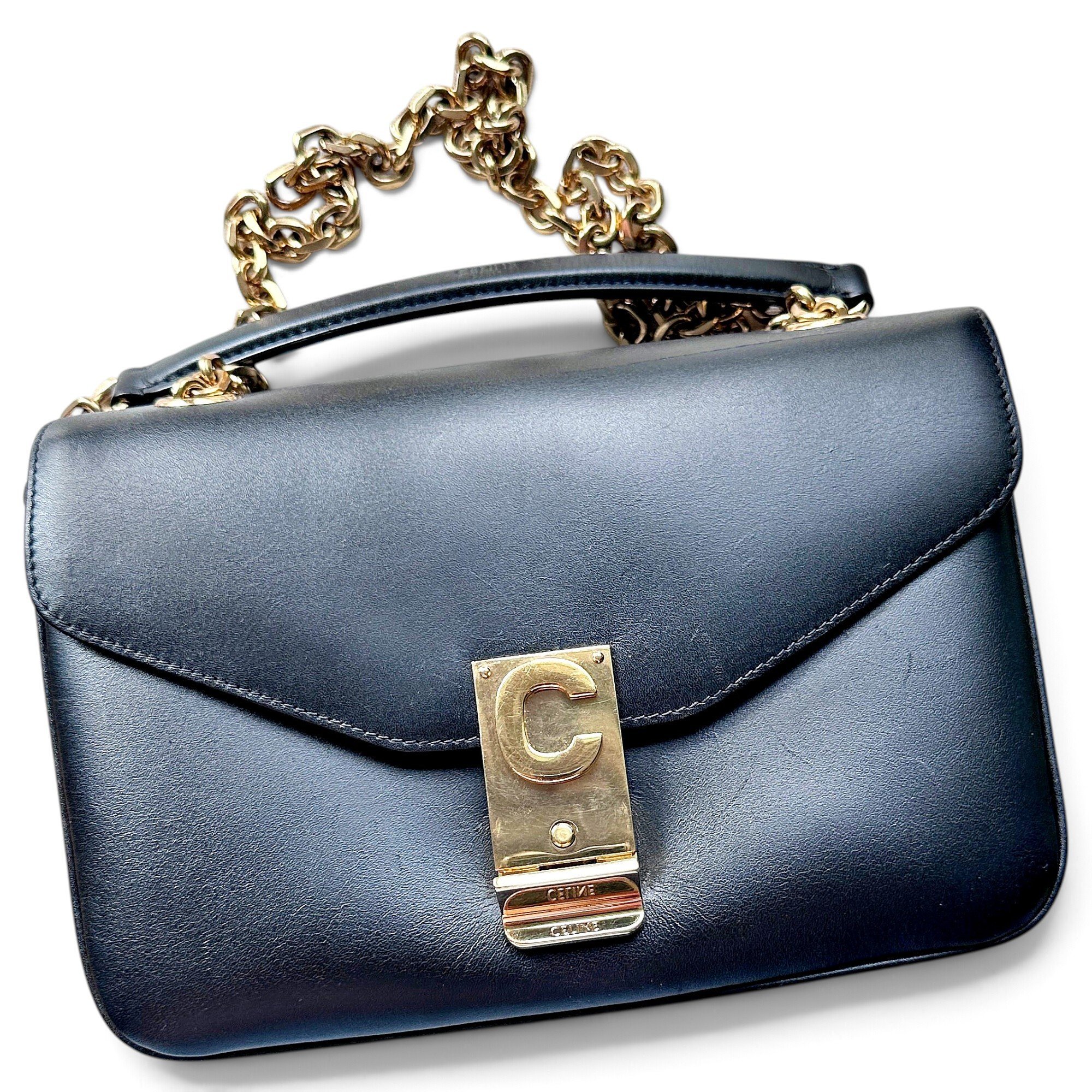C bag leather handbag