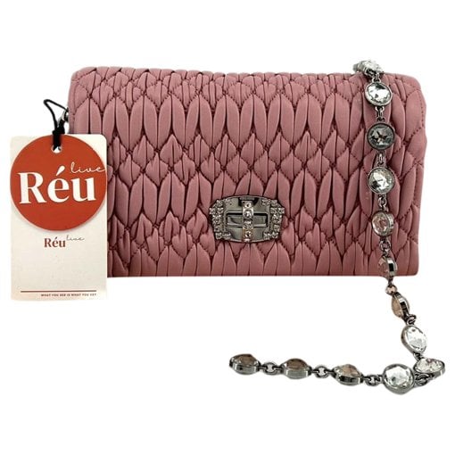 Matelassé leather crossbody bag