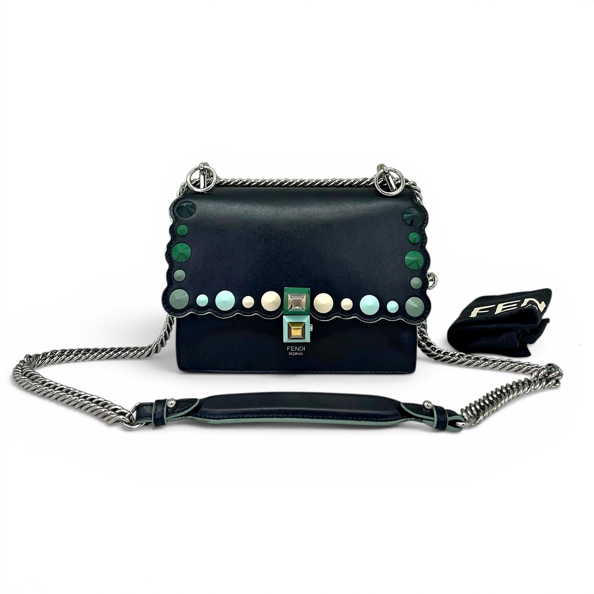 Fendi Kan I leather handbag