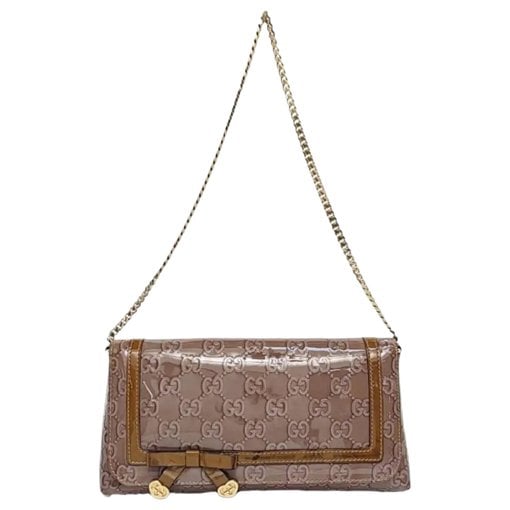 Patent leather handbag