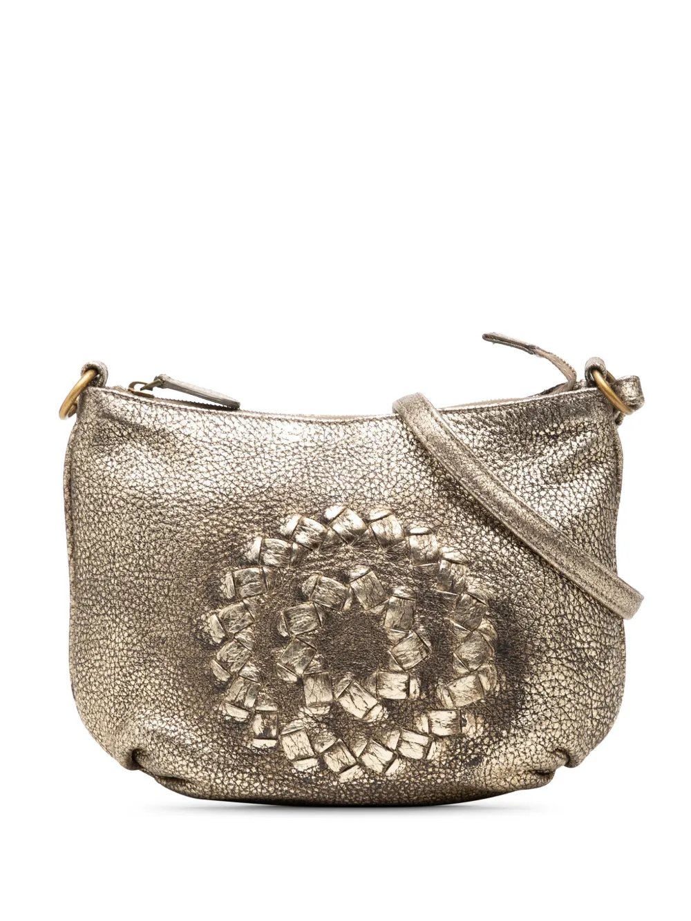 2007 Metallic Intrecciato Trimmed Cervo Deerskin Illusion shoulder bag