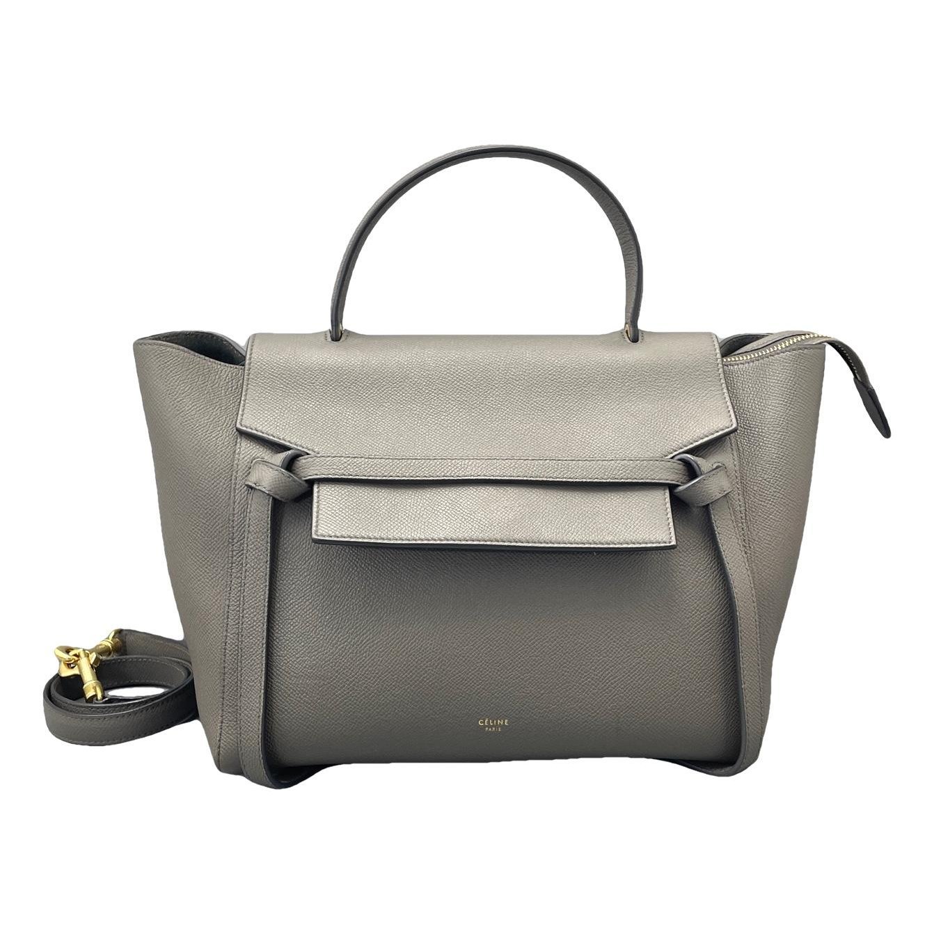 Belt leather handbag