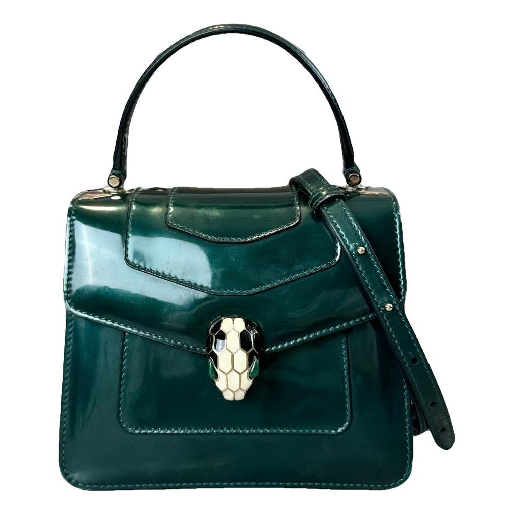 Serpenti patent leather handbag
