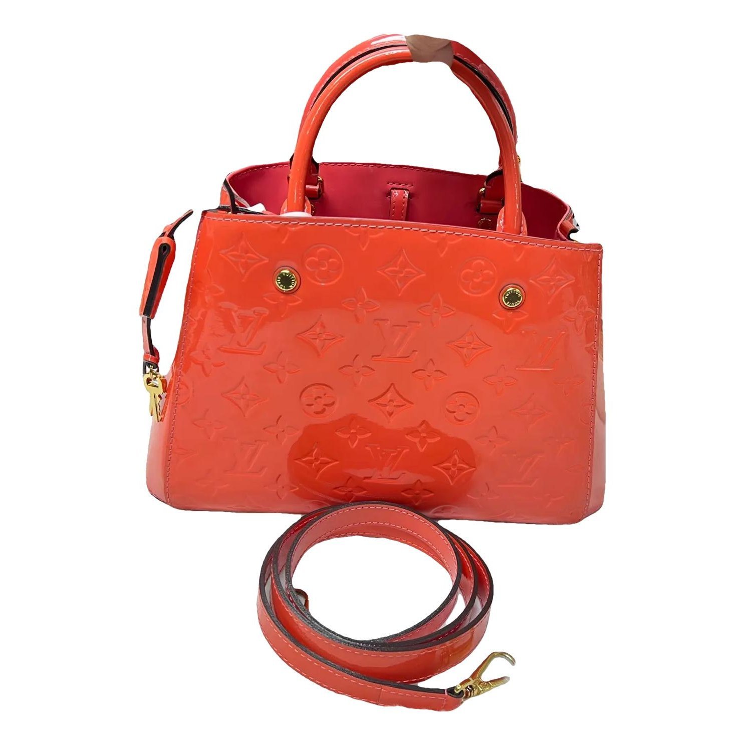 Montaigne patent leather handbag