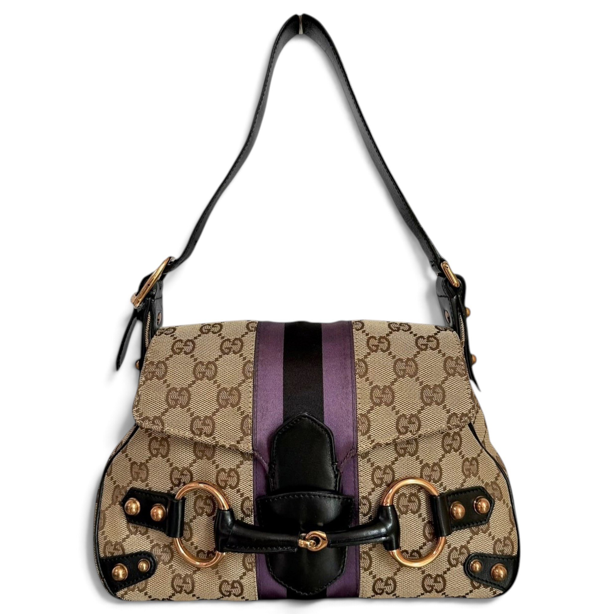 Horsebit Chain cloth handbag