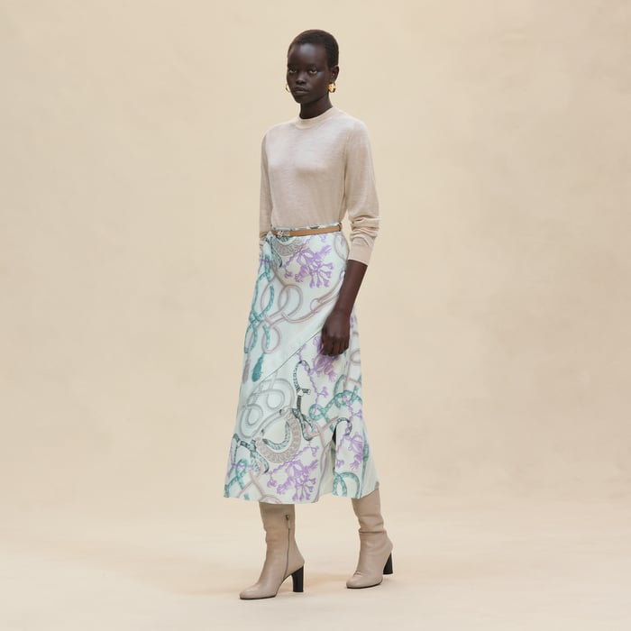 Beige Glaise Cashmere Long-sleeve Sweater