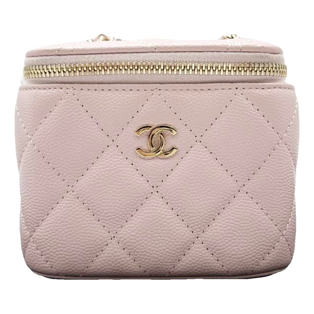 Vanity leather handbag