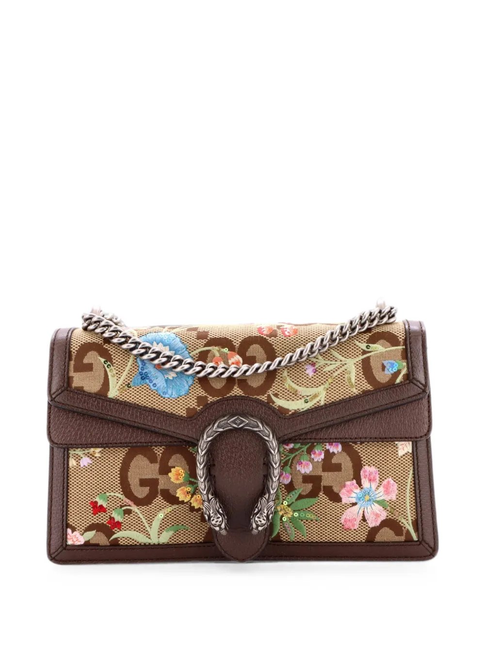Dionysus Bag Embroidered Jumbo GG Canvas Small shoulder bag