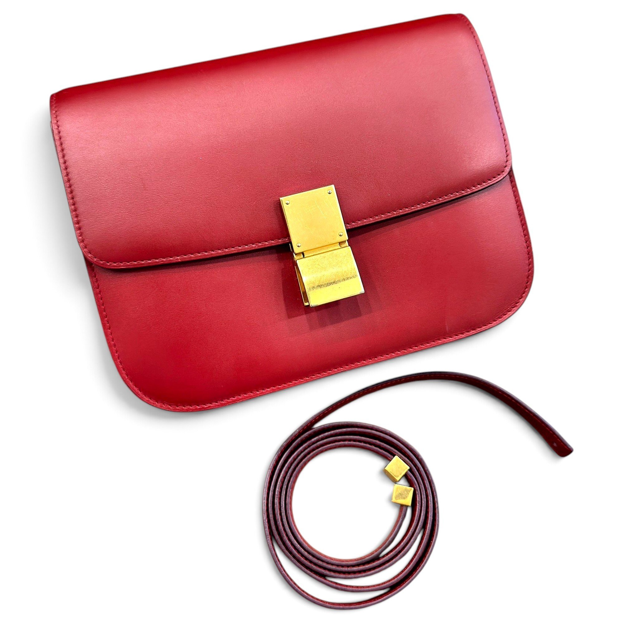 Classic leather crossbody bag