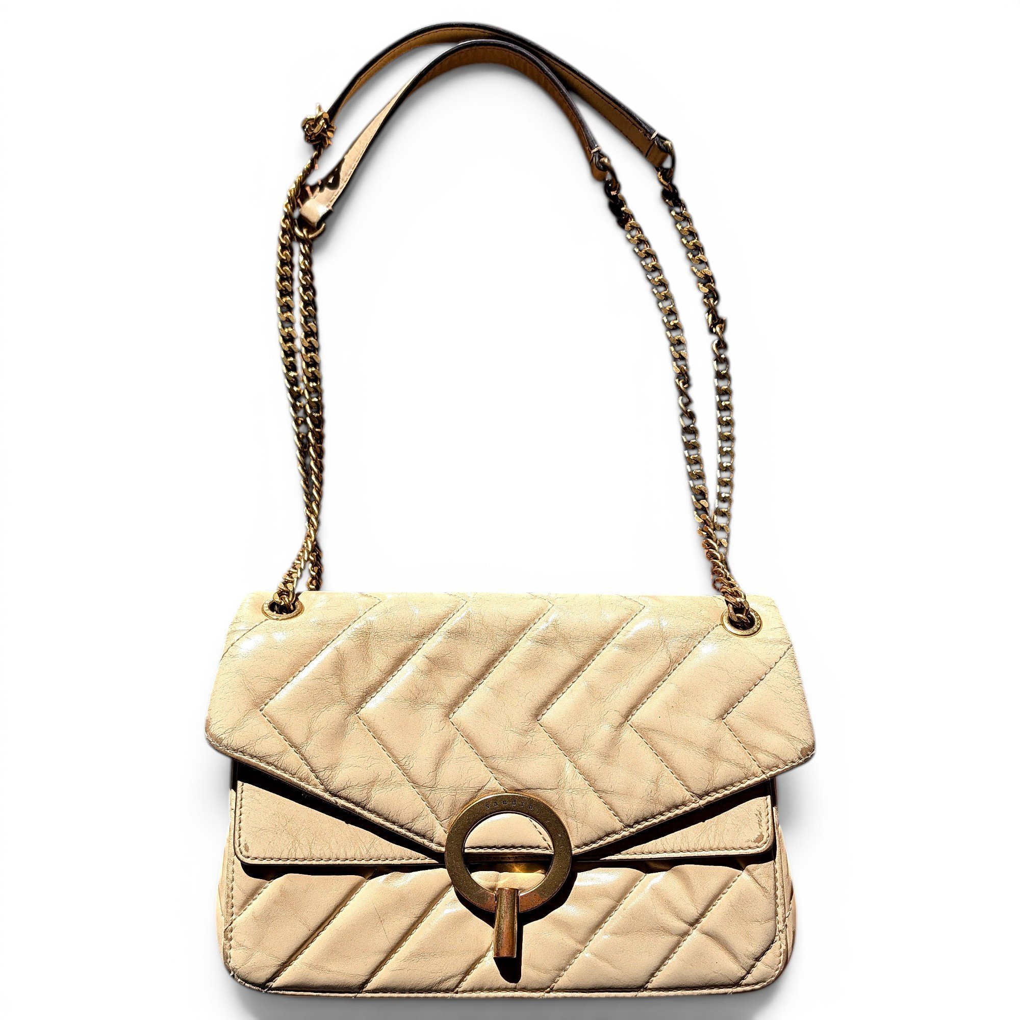 Sandro Yza leather crossbody bag