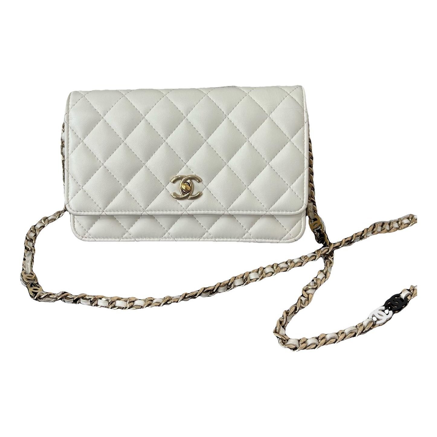 Trendy CC leather handbag