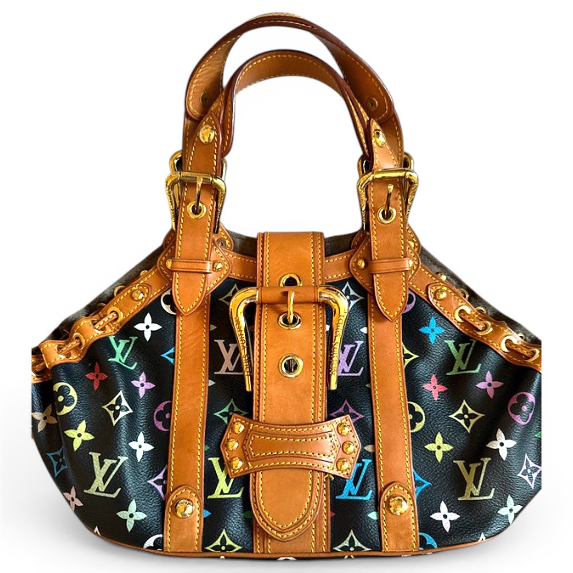 Theda pony-style calfskin handbag