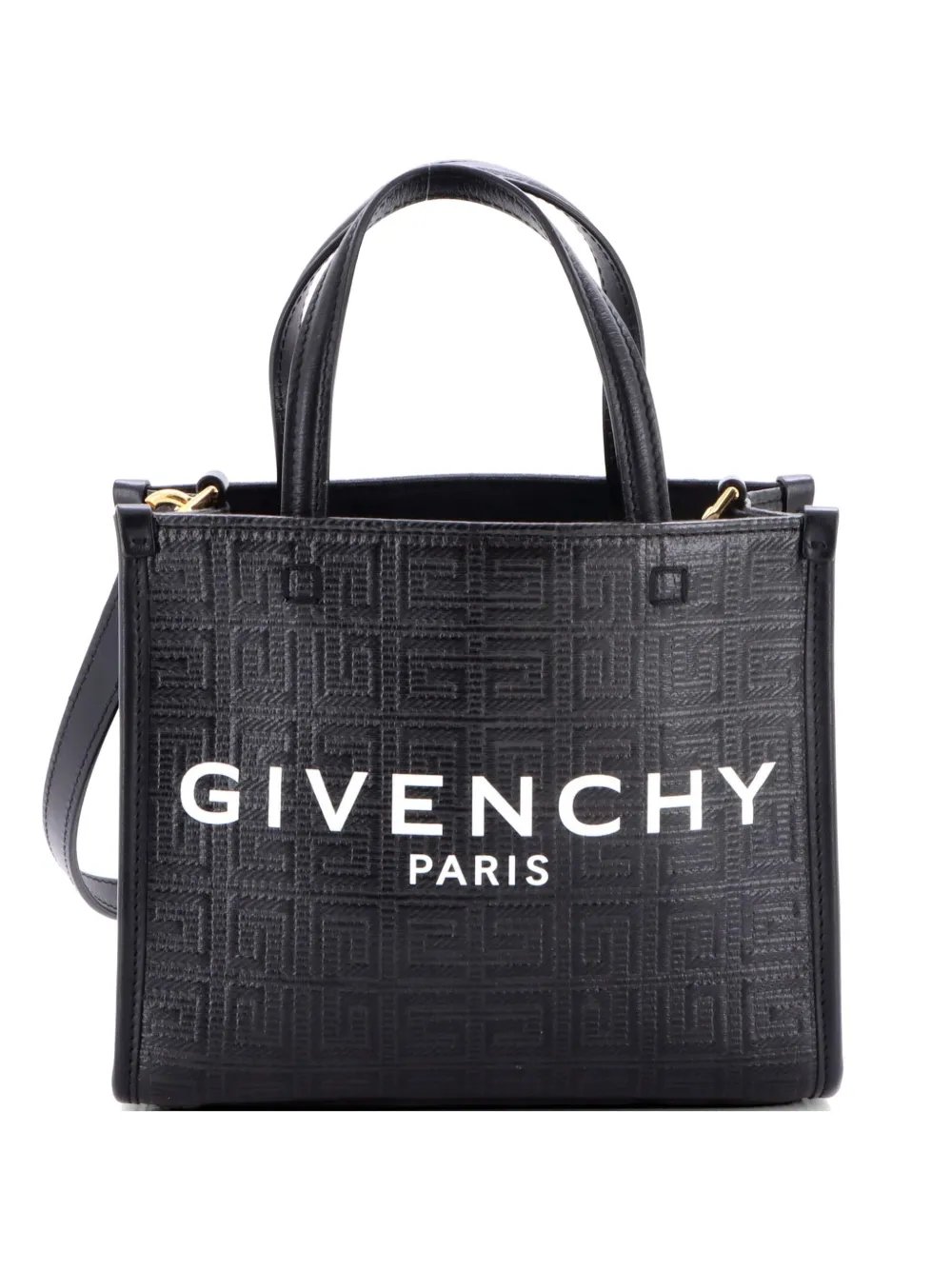 G- 4G Embossed Coated Canvas Mini tote bag
