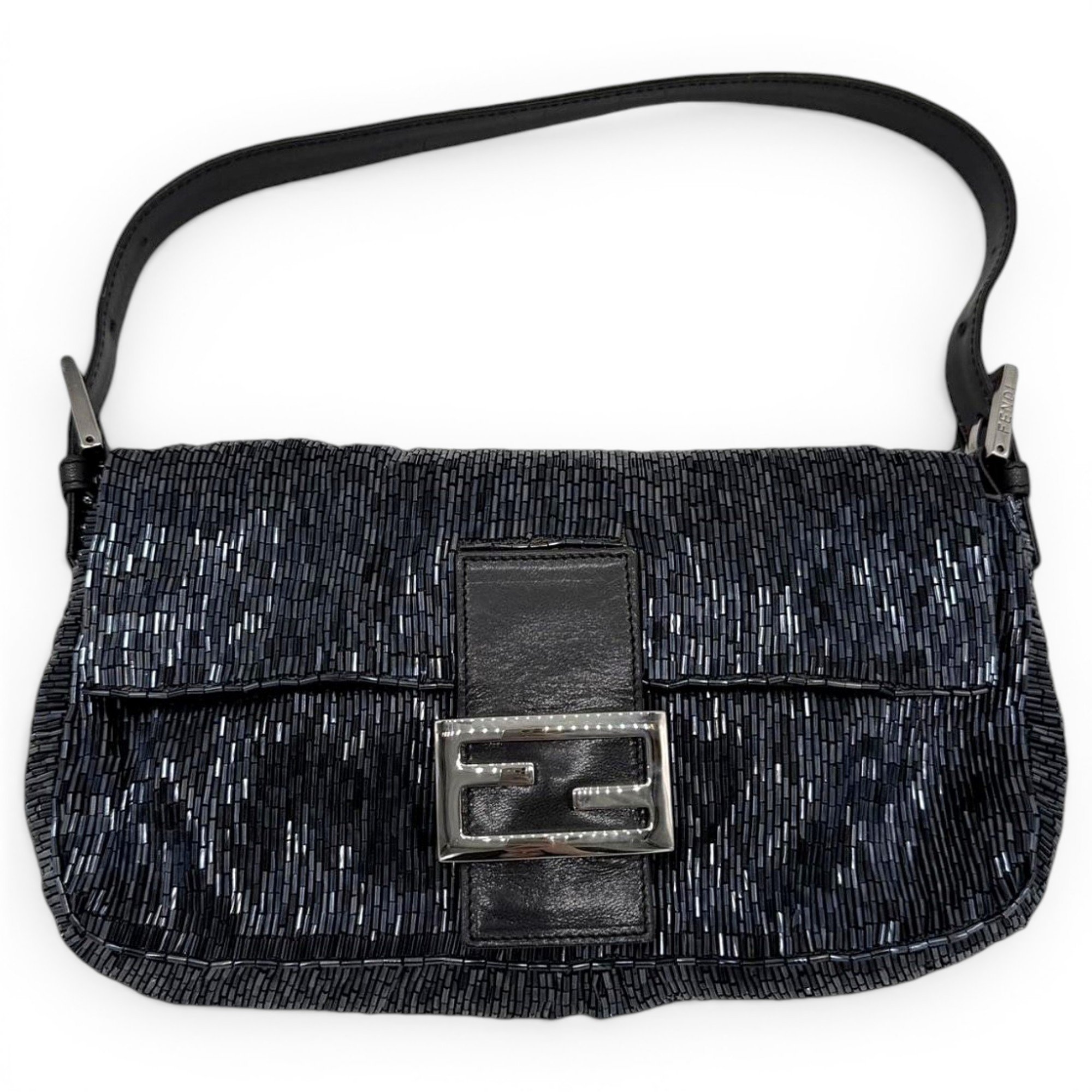 Baguette glitter handbag