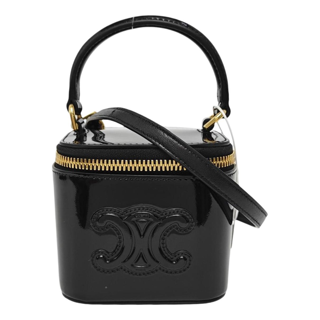 Triomphe patent leather handbag