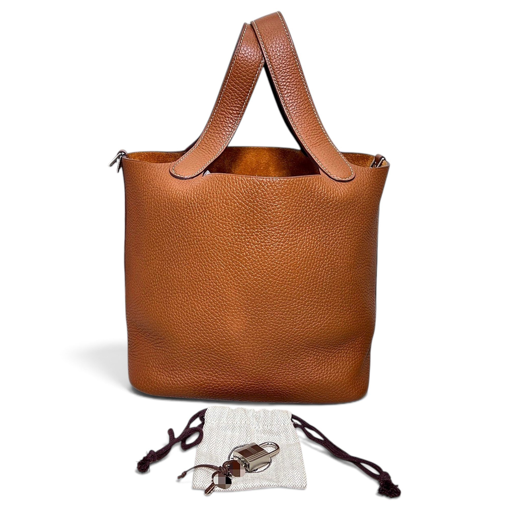 Picotin leather handbag