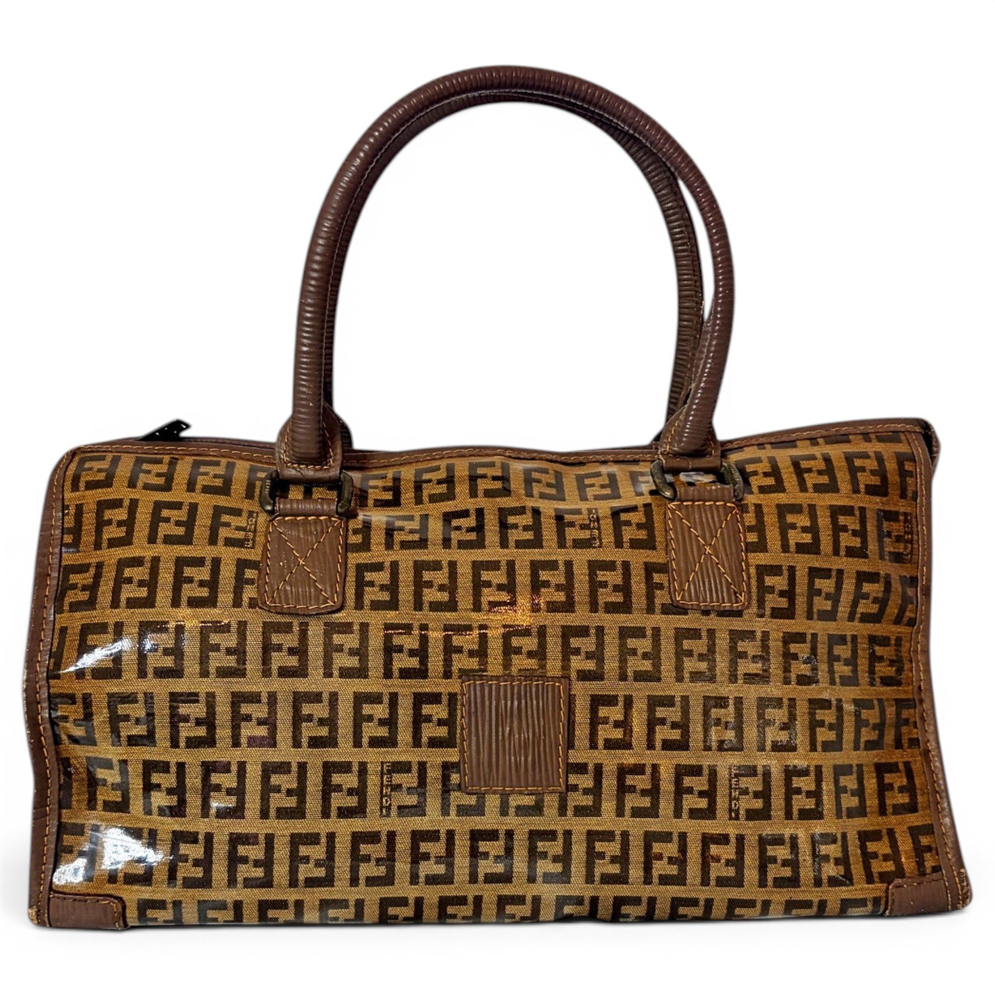 Patent leather bowling bag