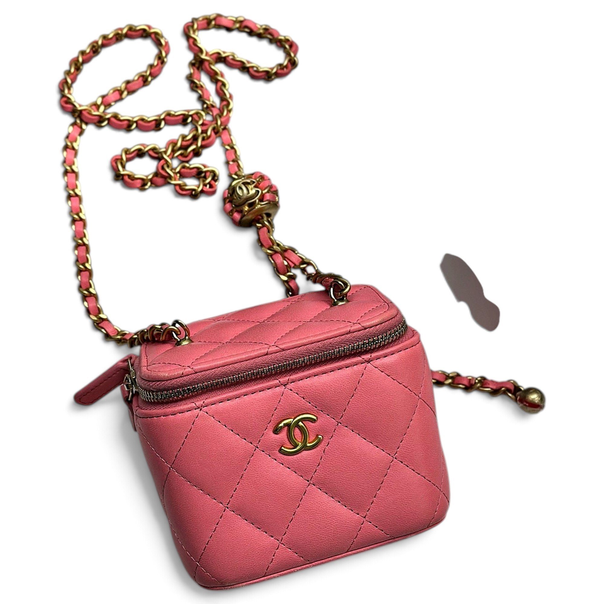 Trendy CC Vanity leather mini bag