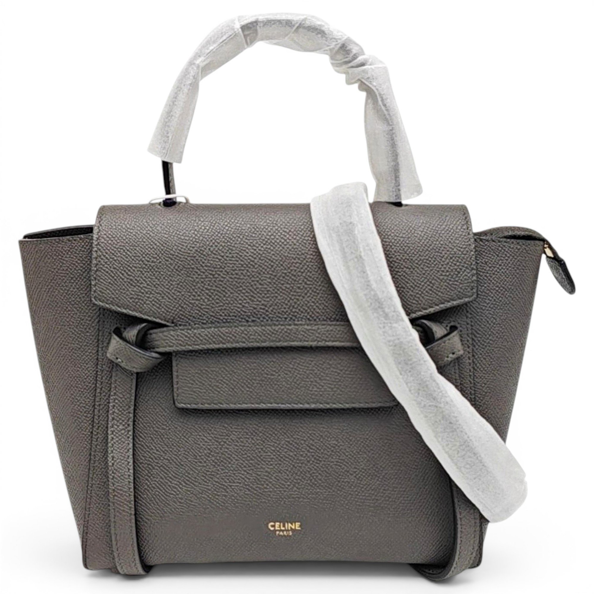 Belt leather handbag
