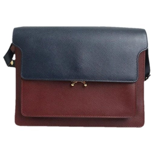 Leather clutch bag