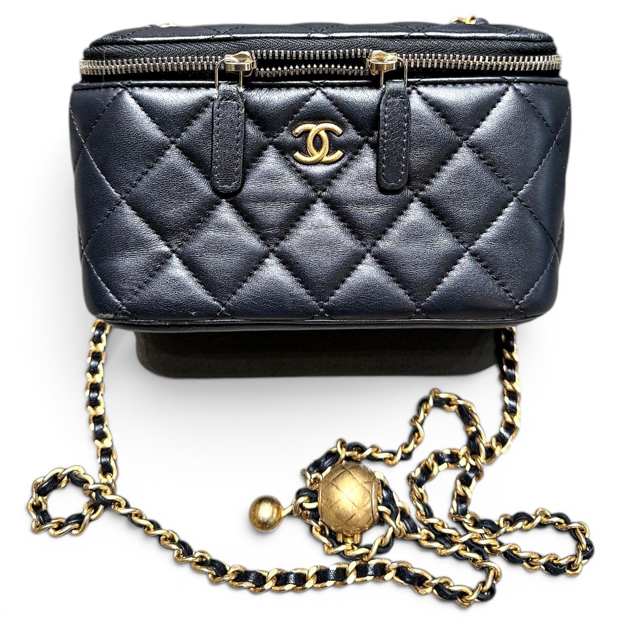 Trendy CC Vanity leather handbag