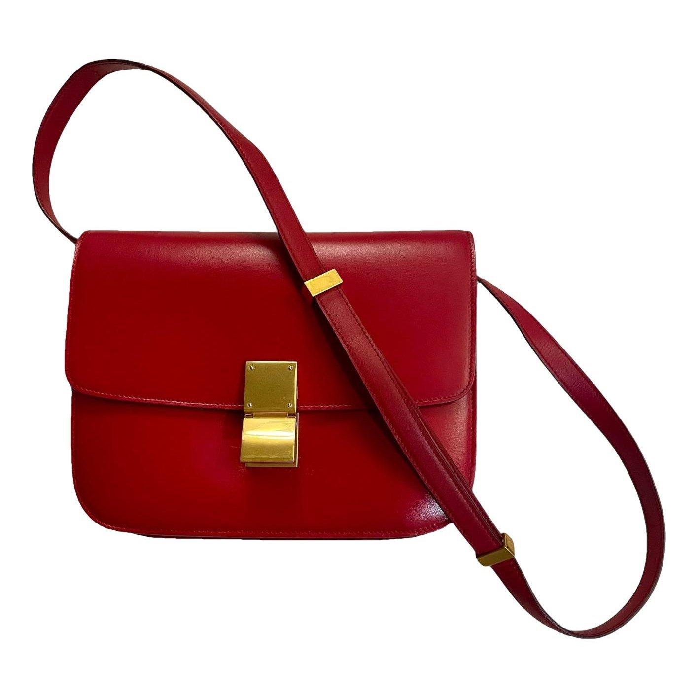 Classic leather crossbody bag