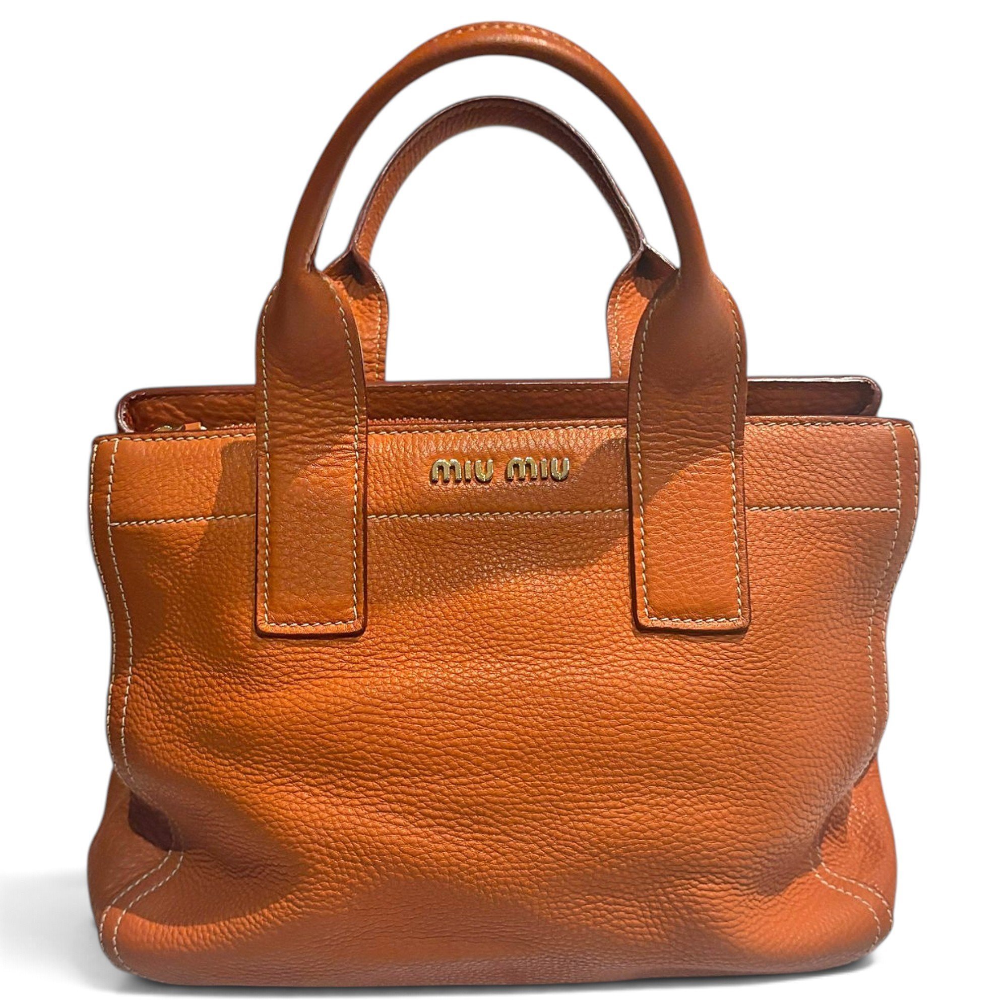 Miu Miu Beau leather tote