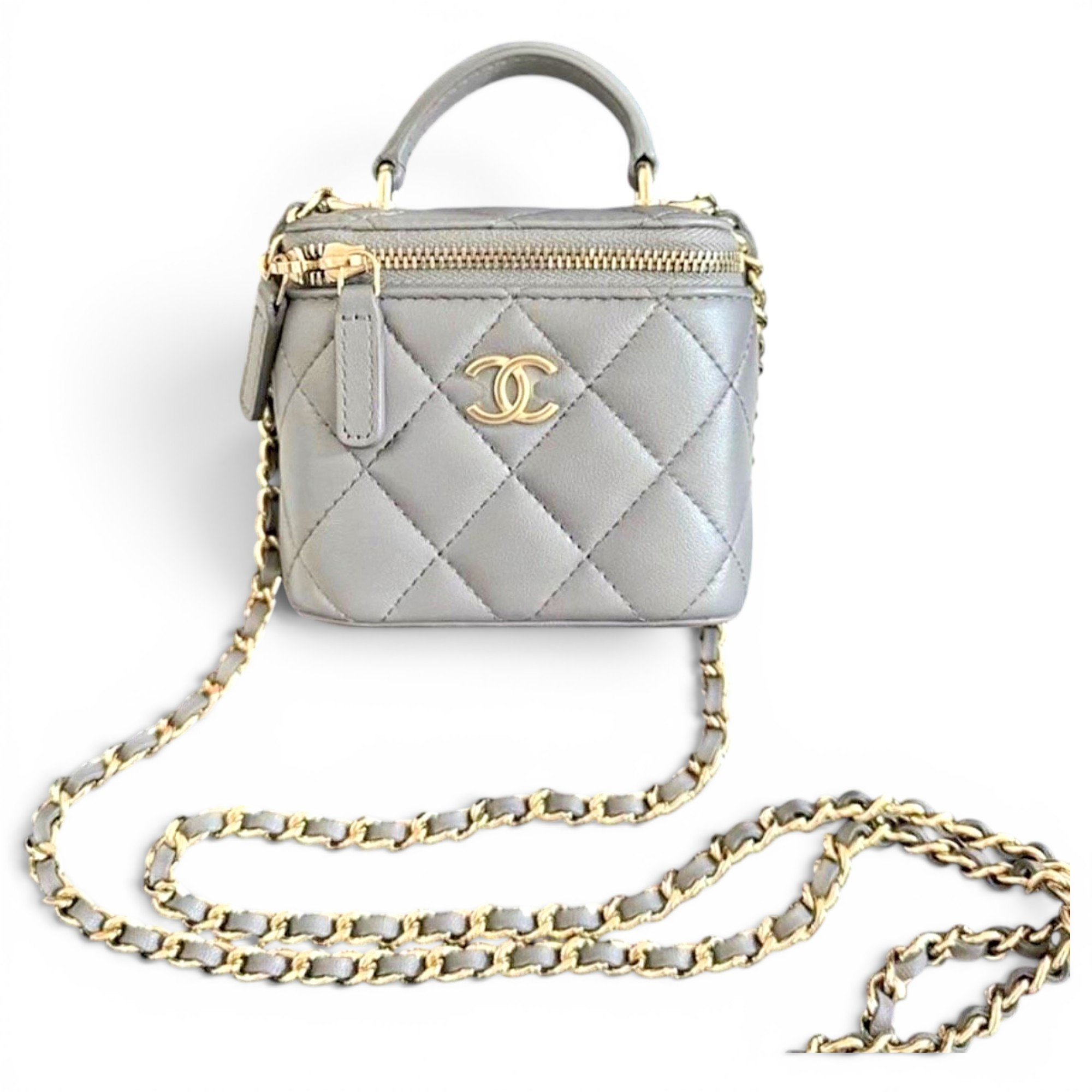 Trendy CC Vanity leather mini bag