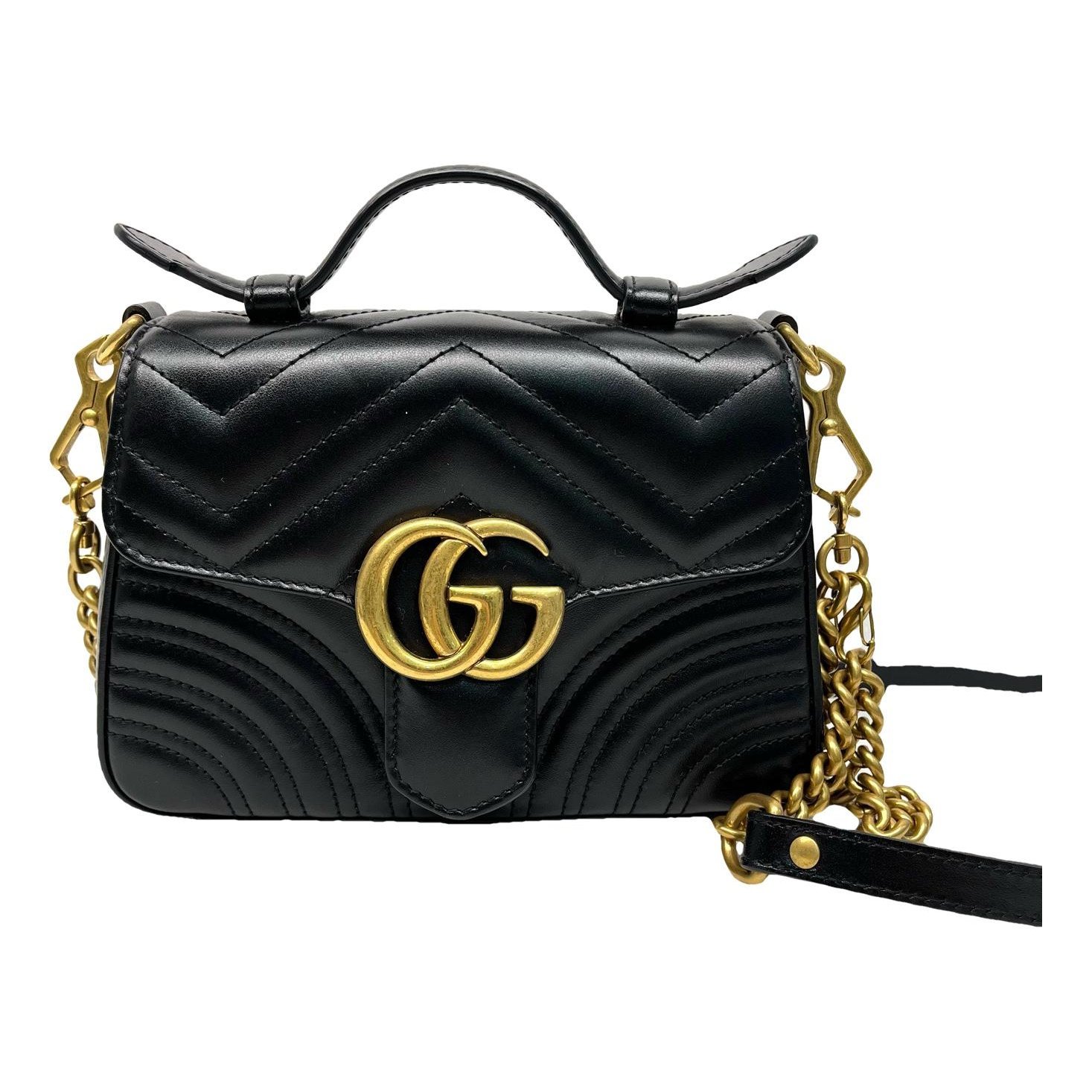 GG Marmont Flap leather handbag