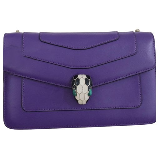 Serpenti leather handbag