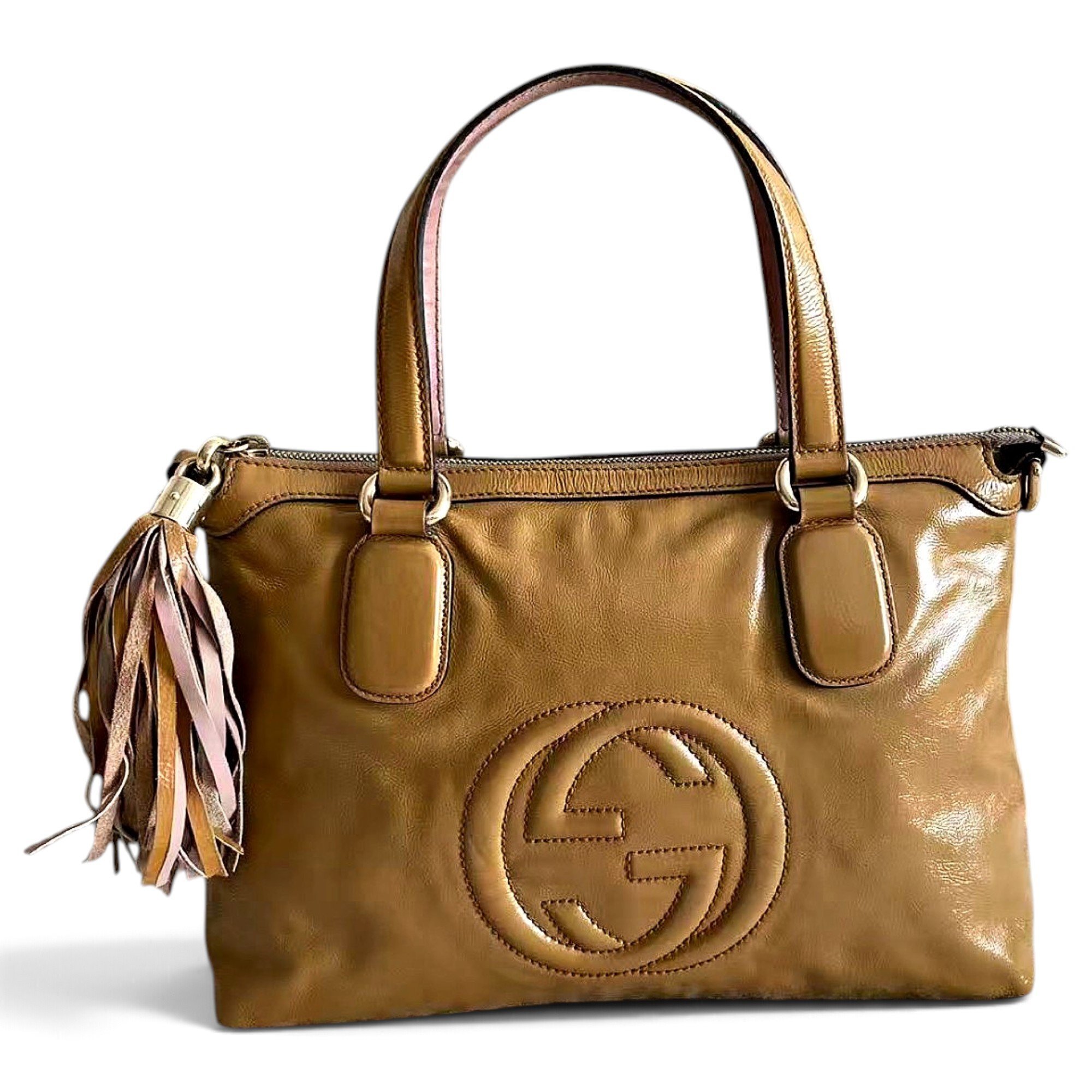 Soho Top Handle patent leather handbag