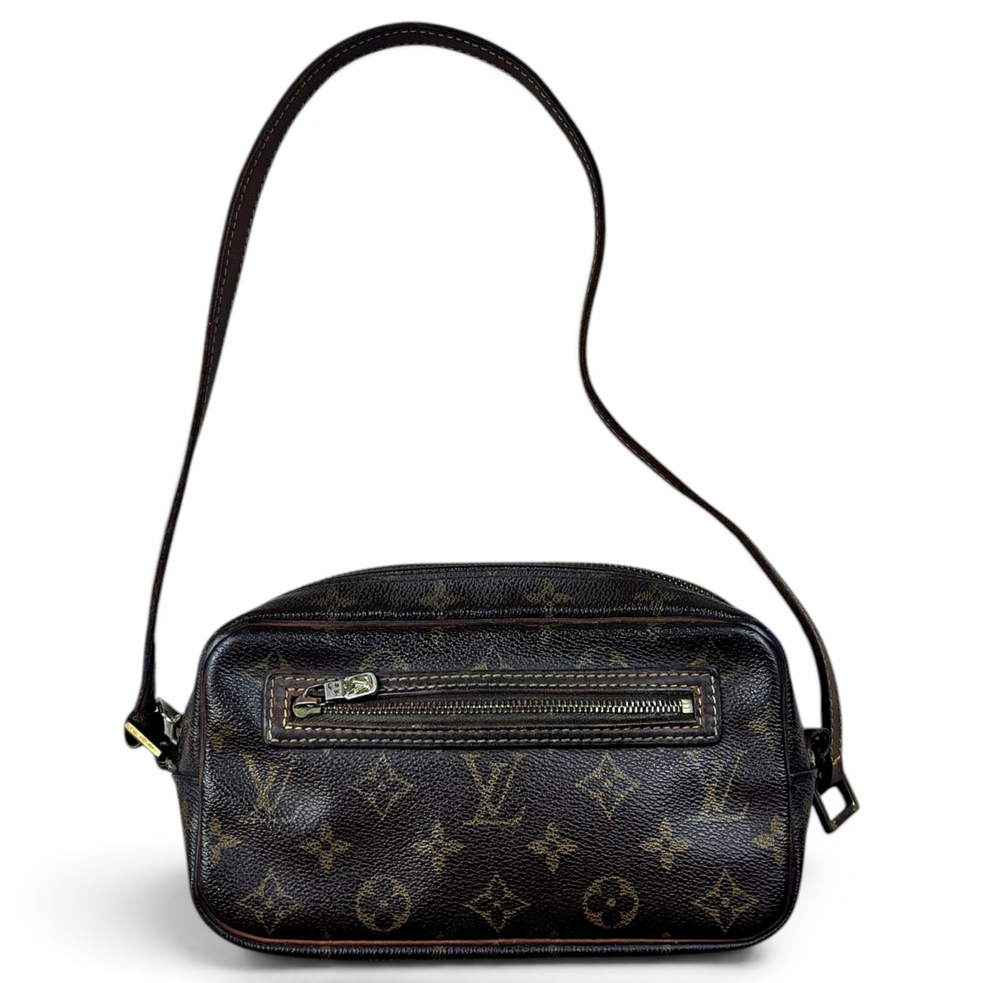 Marly vintage leather clutch bag