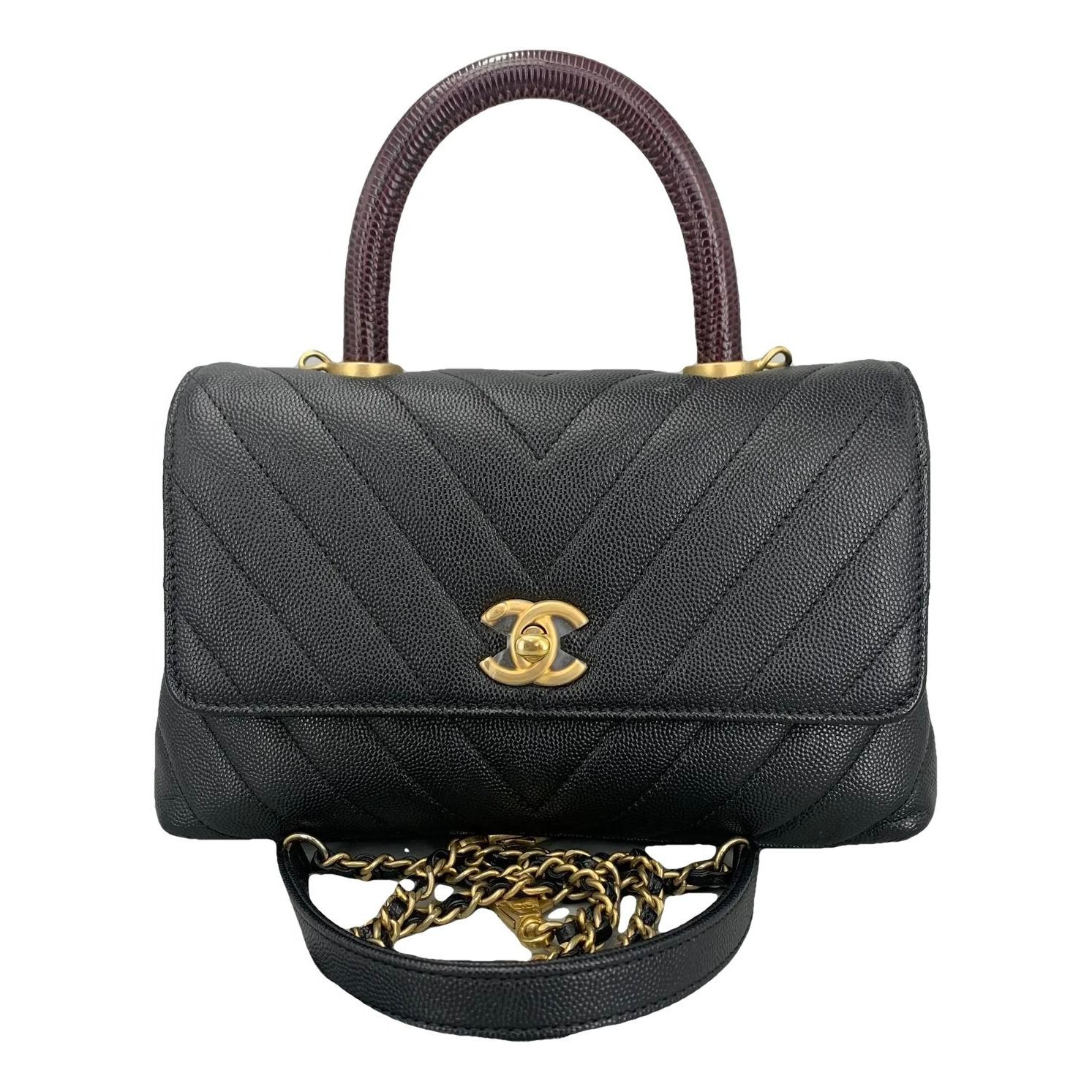 Coco Handle leather handbag